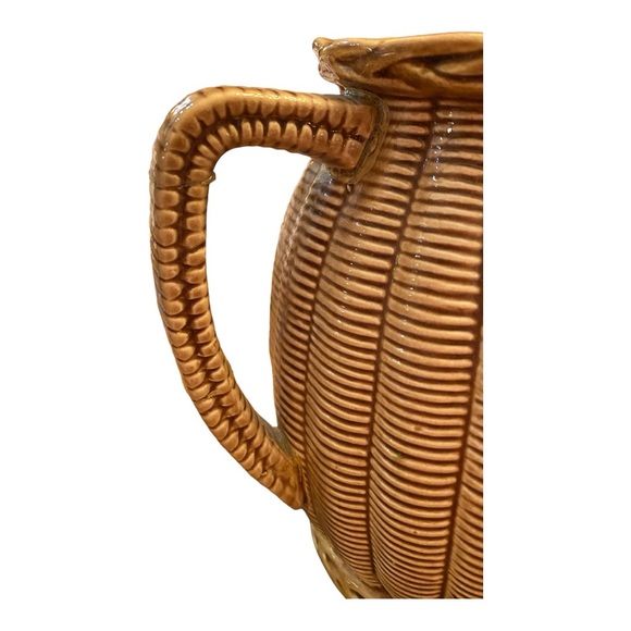 Vintage MCM TILSO Ceramic Basketweave Teapot numbered 53/110 made in Japan - Picture 10 of 11